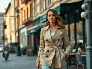 Kobieta o jasnej karnacji z włosami w odcieniu chłodnego, popielatego blondu na tle minimalistycznego wnętrza.